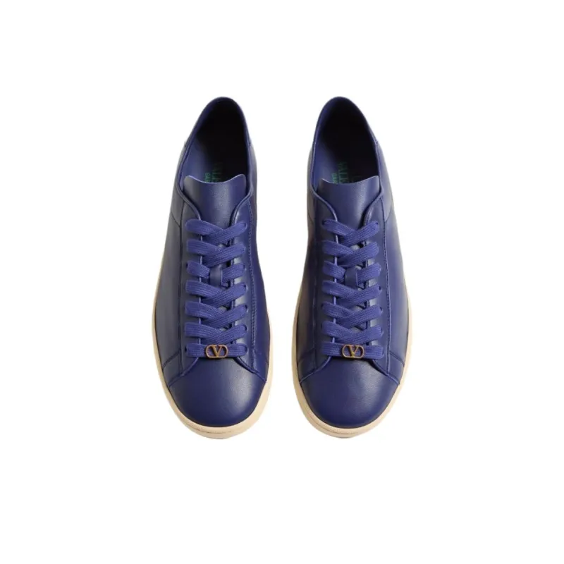 Valentino Royco Low Top Skateboard Shoes Men's Blue-4