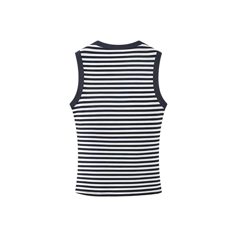 DOKZB Tank Tops Women's Navy Blue-1