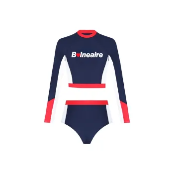 BALNEAIRE MIX Series Two Piece Swimsuits Women's Navy Blue Red White Color Block