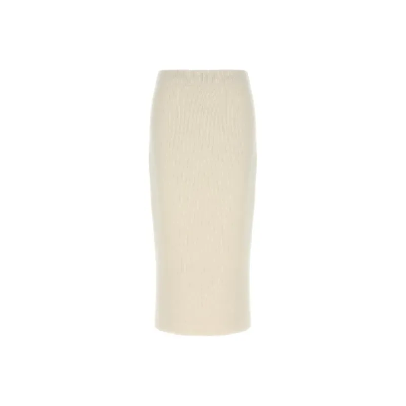 Fabiana Filippi Ribbed Knit Midi Skirt-0
