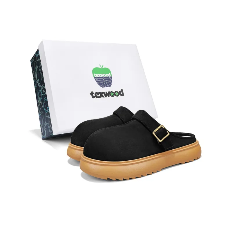 TEXWOOD Stitching Abrasion Resistant Closed Toe Slippers Men's Box-0