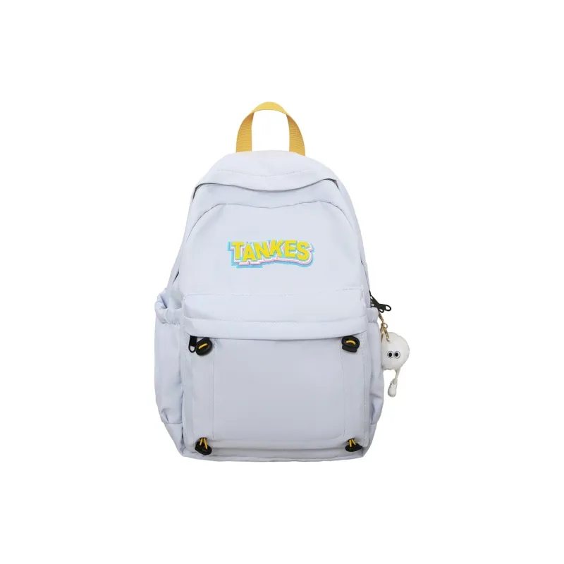 AIBAG Nylon Backpack Unisex Black/Yellow/Khaki/Light Blue-18