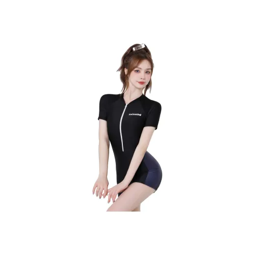 Youyou 블랙 여성 원피스 수영복
