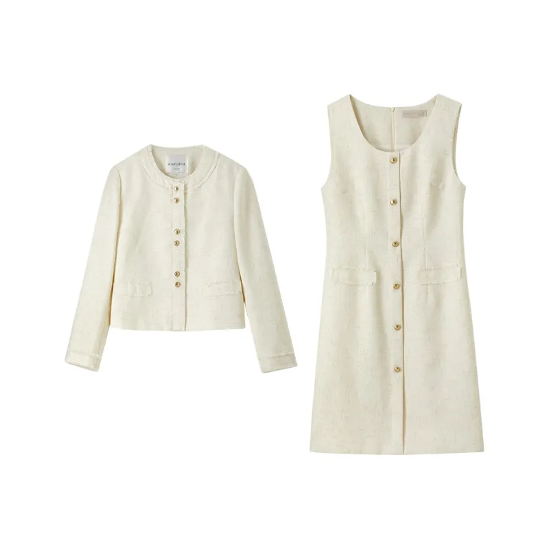 SENTUBILA Skirt Set Women's Ecru-0