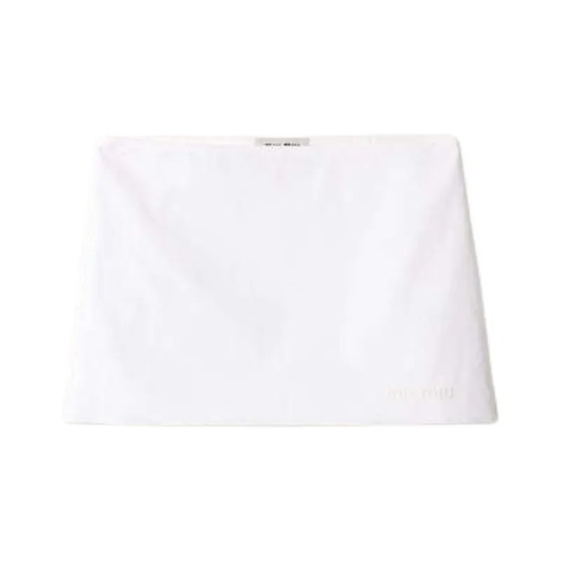 MIU MIU FW24 Casual Short Skirts Women's White-0