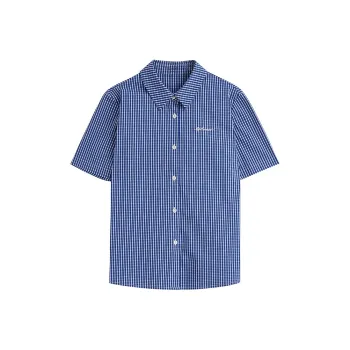 Inman Shirts Women's Royal Blue Plaid