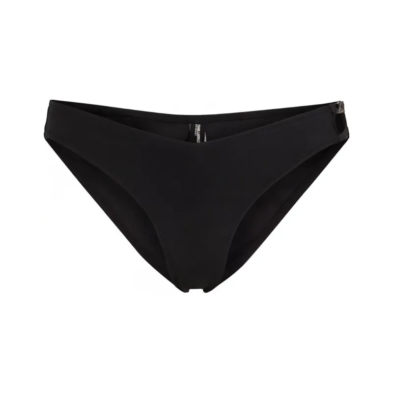 KARL LAGERFELD / Karl Lagerfeld Jeans Signature Glitter embellished Bikini Bottoms-0