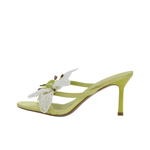 URBAN REVIVO Slide Slippers Women's Green