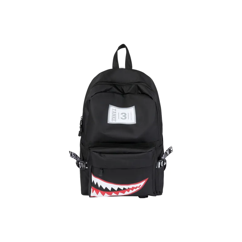 Dusen Kangaroo Nylon Backpack Regular Unisex White/Gray/Black/Army Green/Dark Blue-9