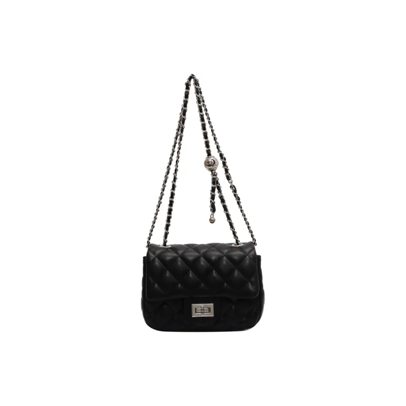 Single Warehouse PU Shoulder Bag Regular Women's Ecru/Silver/Pink/Black-18
