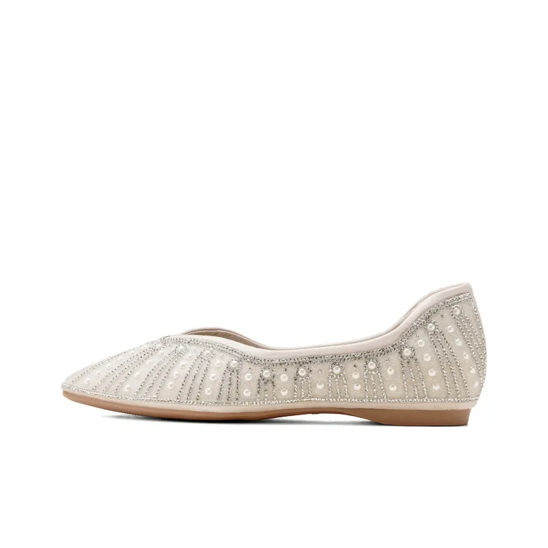 GOLDLION Casual Single Shoes Women's Beige-0