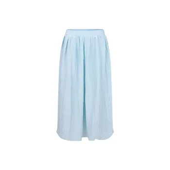 URBAN REVIVO Casual Long Skirt Women's Aqua Blue