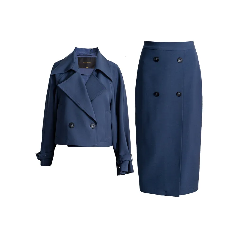 ROEYSHOUSE Skirt Set Women's Dark Blue-0