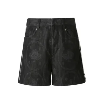 VVNK JANE PLUS Denim Shorts Women's Black