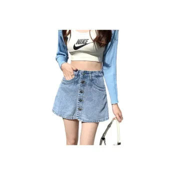 Rose Denim Short Skirts Women's
