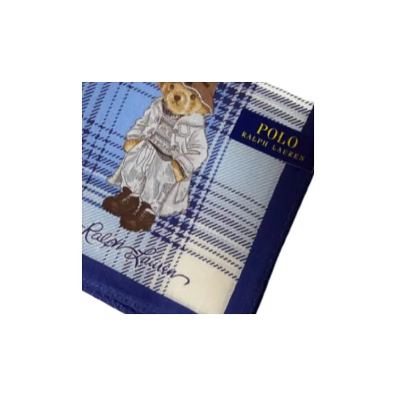 Polo Ralph Lauren Cotton Silk Scarves Unisex Blue-1
