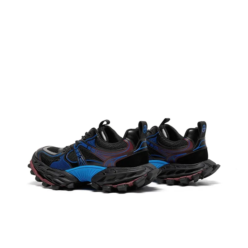 Acupuncture Cushioning, Abrasion Resistant, Lightweight, And Breathable Low Top Chunky Sneakers Men's-5