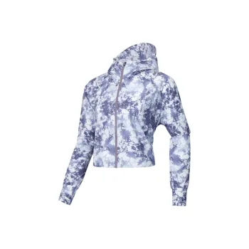 Skechers Freedom Series Jacket Women's All Over Print Purple Gray Tree Shade
