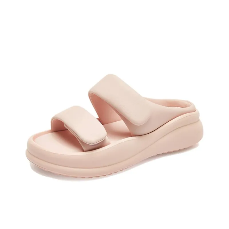 AGSDON PVC Polyvinyl Chloride Quiet Slip Resistant Slide Slippers Women's-8