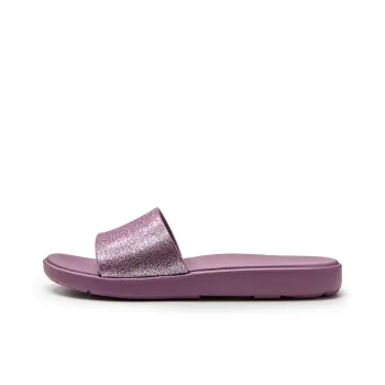 LUOFU Slide Slippers Women's Shimmery Pink/Shimmery Black/Shimmery Beige