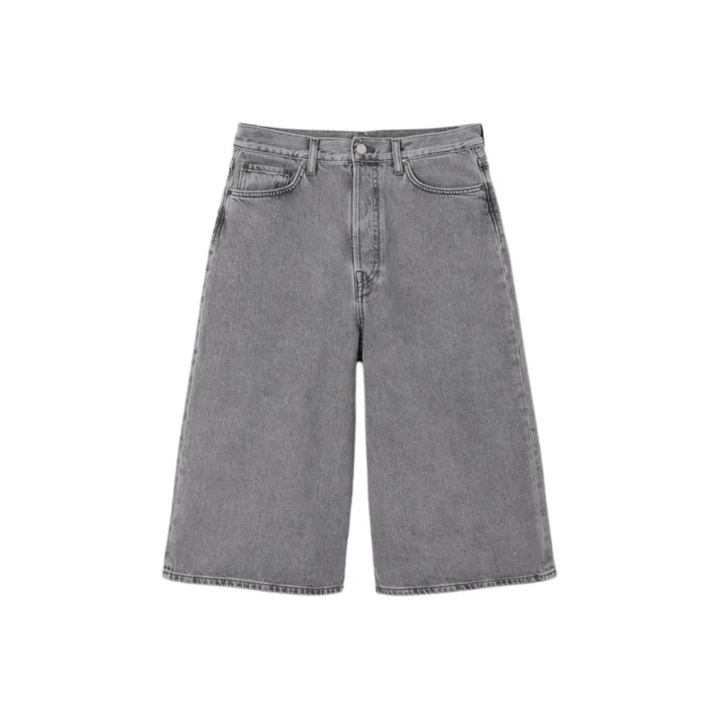 COS Denim Shorts Women's Washed Gray-0