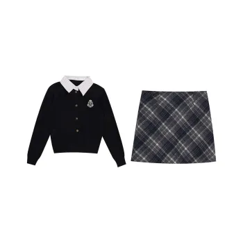 PZHK Two Piece Skirt Sets Women's