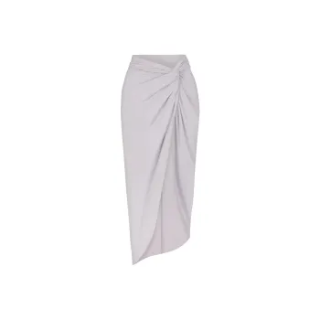 SKIMS SIGNATURE SWIM SARONG SKIRT Swim Dresses & Skirts Women's Chrome/Chrome-Plated