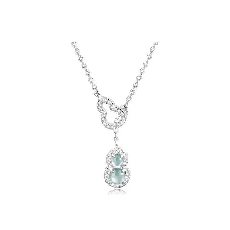 LIU GUI FU JEWELRY Glutinous Jade Jadeite Necklaces Women's-4