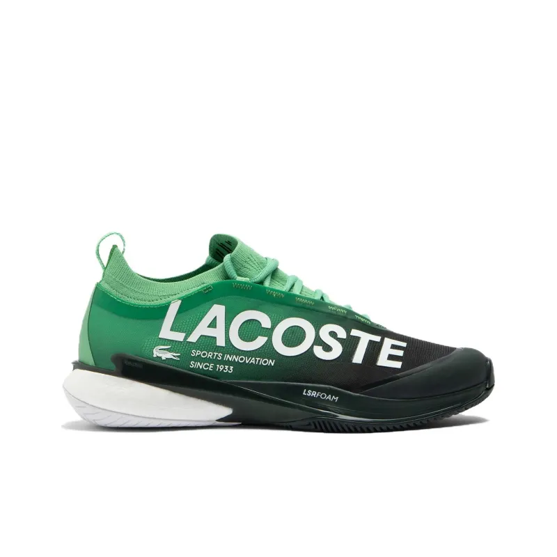 LACOSTE Anti Slip Wear Resistant Low Top Tennis Shoes Men's Green-1