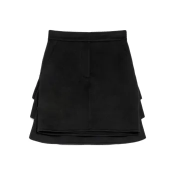MaxMara Ruffle Detailed Mini Skirt