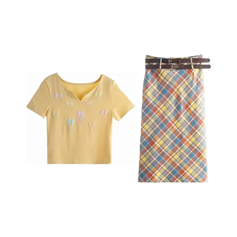Incolore Skirt Set Women's Yellow-0