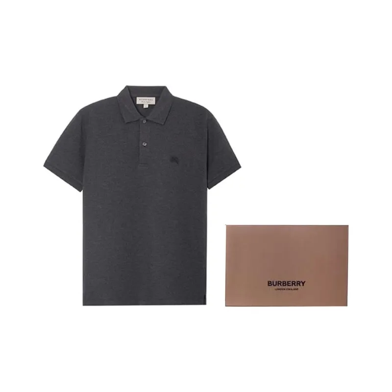 Burberry Polo Shirt Men's Dark Gray-5