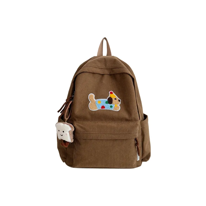 Yalu Corduroy Backpack Women's Multicolor-3