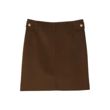 Sandro A line Wool Miniskirt