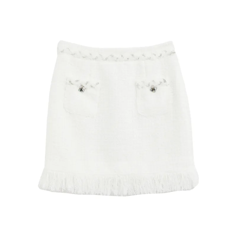 Bebe Casual Short Skirts Women's Raw White-0