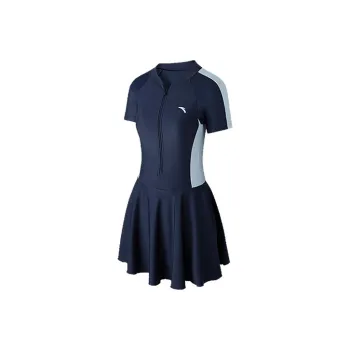 Anta One piece Swimsuit Women's Dark Blue/Light Gray