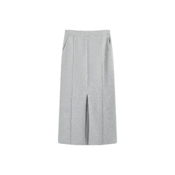 Famanxuan Casual Long Skirt Women's Premium Gray