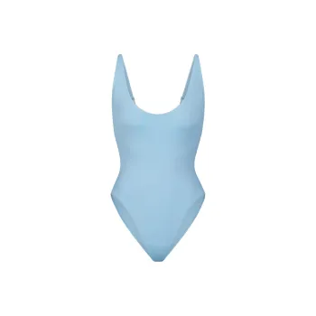 Skims Swim Scoop Neck One Piece Periwinkle