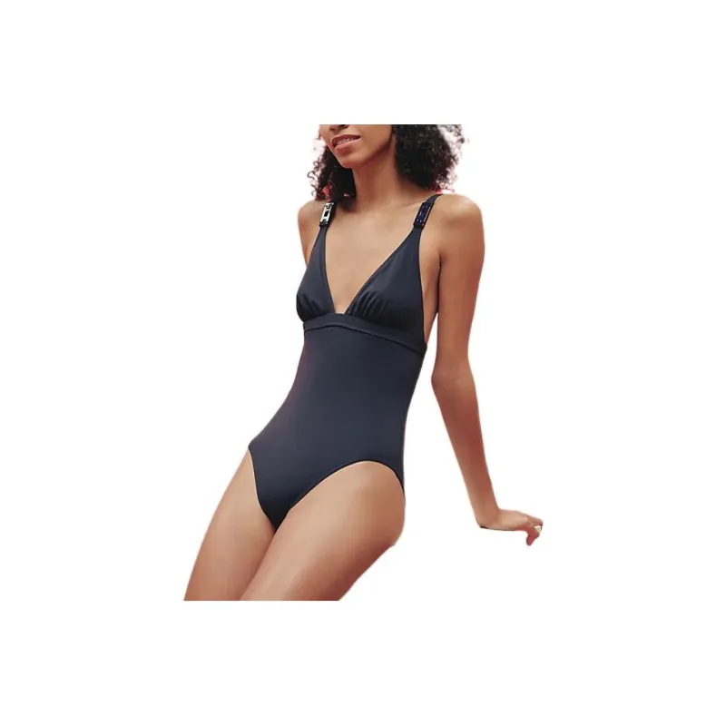 HERMES SS23 One piece Swimsuit Women's Marine Blue-0