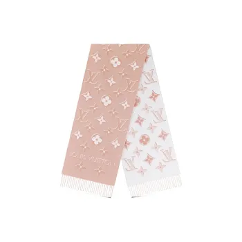 LOUIS VUITTON Knit Scarves Women's Pink