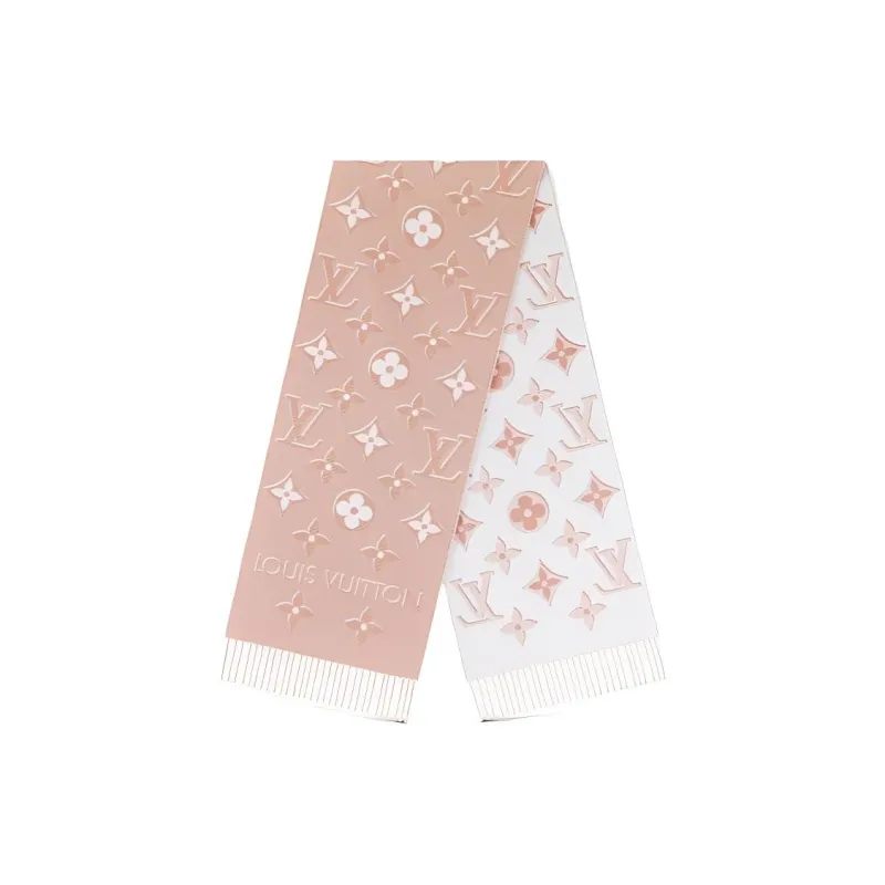LOUIS VUITTON Knit Scarves Women's Pink-0