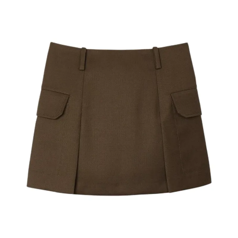Sandro Pleated Mini Skirt-0