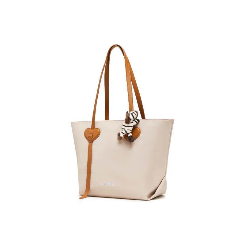 Teenmix Fabric 3 Pack, Pappa Zebra Shoulder Bag Tubas Unisex White Apricot-1