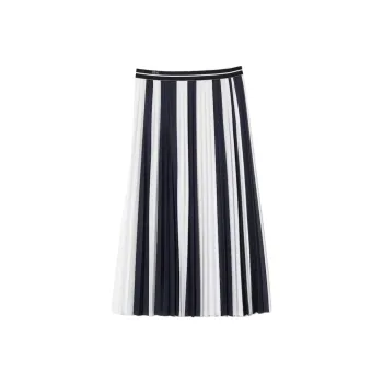 LACOSTE Casual Long Skirts Women's Blue White
