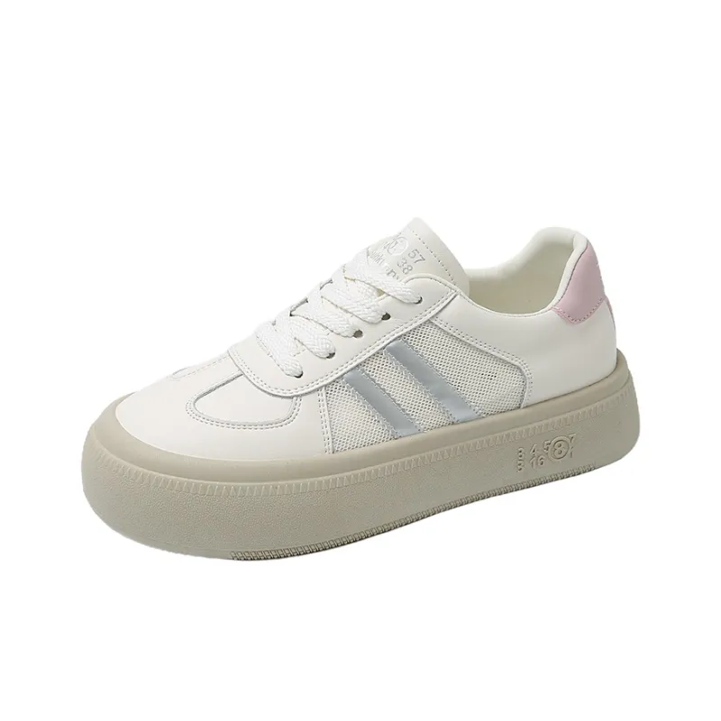 BANWEIDIYA Slip Resistant Cushioning Abrasion Resistant Low Top Skateboard Shoes Women's-3