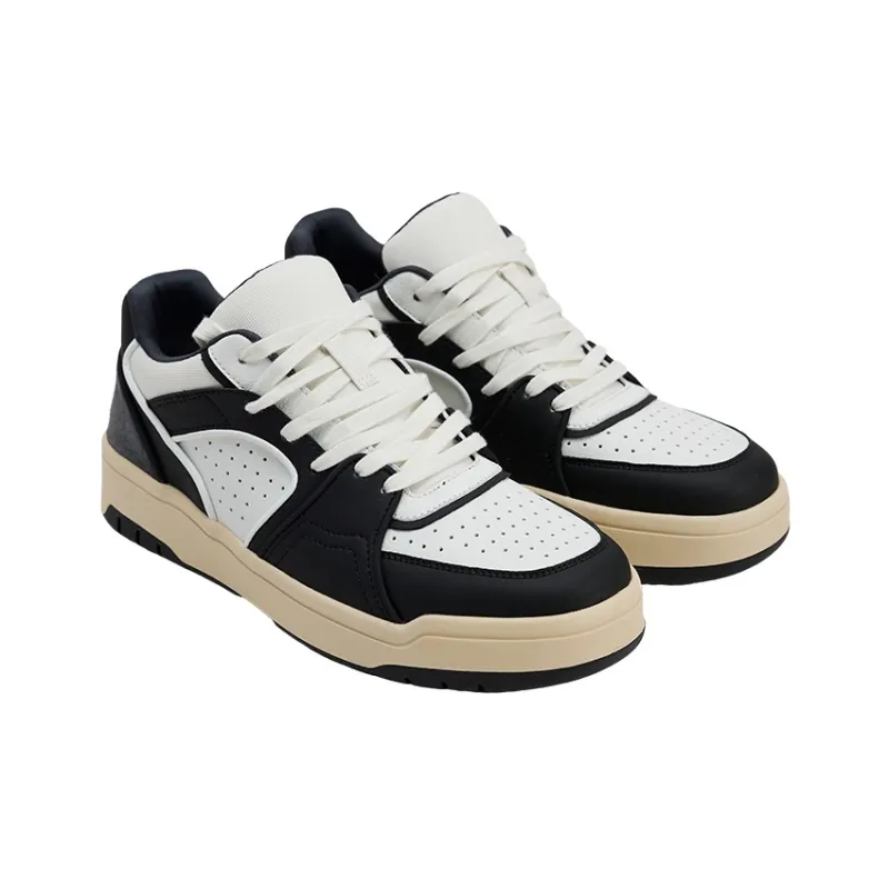 URBAN REVIVO Mid Top Casual Shoes Men's Black-1