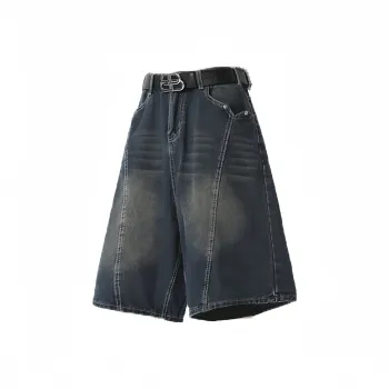 KLAMMKICKS Denim Shorts Unisex Navy Blue