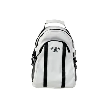 WICKBUEN Nylon Backpack Unisex White/Black