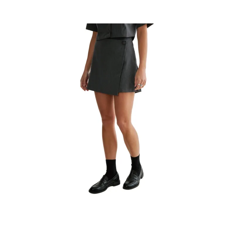 NASTY GAL Tailored Mini Skirt Casual Short Skirts Women's Gray-0