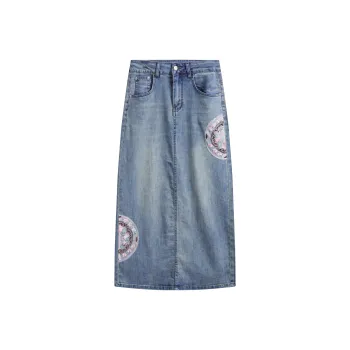 Homi+ Denim Short Skirts Women's Denim Blue